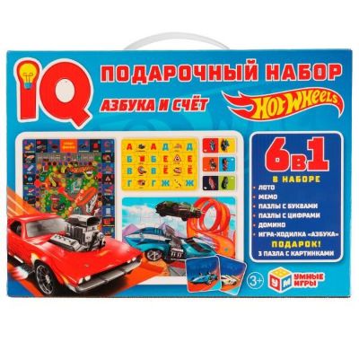 Изображение Подарочный набор IQ 6 в 1 "Азбука и счёт", 320х230х60мм, арт.803-0