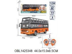 Изображение 204-9 автобус 2 х-ярусный р/у, 44 см, в коробке 1425348