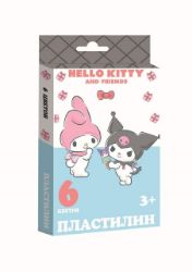 Изображение Пластилин 6 цветов "Hello Kitty&friends", 120 гр, арт.71956