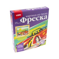 Изображение Фреска. Картина из песка "Гоночная машина", арт.Кп-070