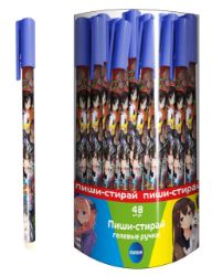 Изображение Ручка гелевая  Аниме "Подружки" со стираем.чернил., синий 0,5 мм, арт.70538