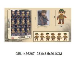 Изображение 8910-D1 солдат в каске, 8 см, (за 1 шт), 24 шт/ в коробке 1436267