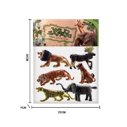 Изображение 1003-1 набор резин. животных "Сафари", 6шт/в пакете 42058
