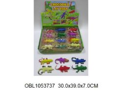 Изображение 021-48 резинов. животные- ящерицы, крокодилы, (за 1 шт), 24 шт/в коробке 1053737