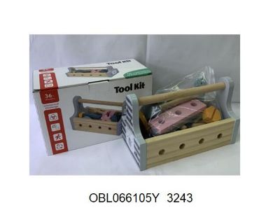 Изображение 3243 Игровой набор строит. инструментов деревян., в коробке 066105