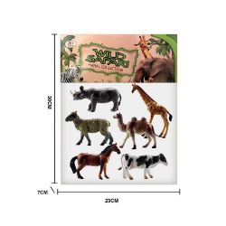 Изображение 1003-2 набор резин. животных "Сафари", 6шт/в пакете 42059