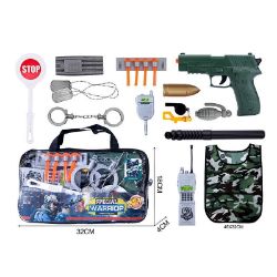 Изображение 2020-198 набор игровой военного оружия с жилетом, в сумке 40411