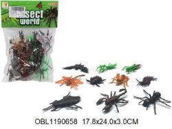 Изображение 2043 В набор резинов. насекомых, 10 шт/в пакете 1190658