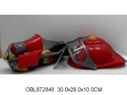 Изображение 011 FВ набор игровой пожарного с каской, в сетке 872848