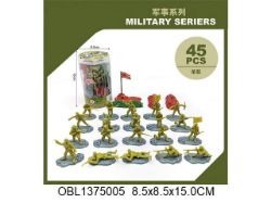 Изображение 6832 набор игров. военного, 45 предм., в пластик. банке 1375005