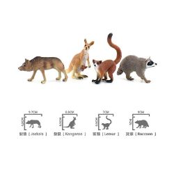 Изображение 15 D животные резиновые (за 1 шт), (4 вида), в пакете 42345