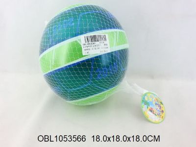 Изображение 2138 мяч надувн. цветной, 18*18 см, в сетке 1053566