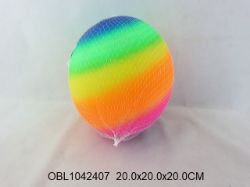 Изображение 7752 мяч надувн. цветной, 20*20 см, в сетке 1042407