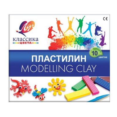 Изображение Пластилин "Классика" 10 цв, арт.7С 304-08