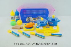 Изображение 710-5 набор детск. посуды в корзине, в сетке 497361