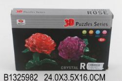 Изображение 6823-1 пазл кристал. ,3D. (роза), в коробке 1325982