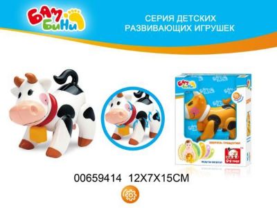 Изображение 80513 R (100659414) игрушка музык. "Зверята-трещетки", в коробке 659414