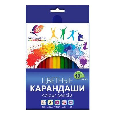 Изображение Карандаши цветные шестигранные "Классика" 18 цв, арт.29С 1711-08