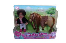 Изображение 899-12 кукла с лошадкой, в коробке 420011