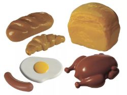 Изображение Продуктовый.наб. (хлеб, батон,круассан,плюшка,яичница,курица,сосики.) У549