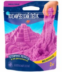 Изображение Космический песок 2 кг, фиолетовый, дой-пак, арт. К015