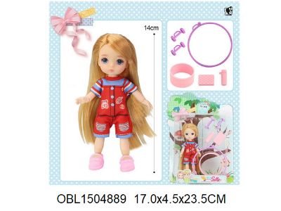 Изображение 91087-G кукла с набором,23*17 см, на картоне 1504889