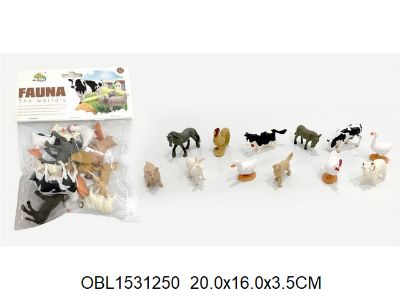 Изображение 3-012 NC набор резин. домашн. животных , 12 шт/в пакете 1531250