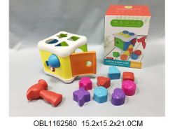 Изображение 16403 игровой сортер куб с молотком, 21*15 см, в коробке 1162580