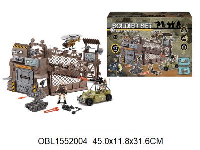 Изображение 81-52 игровой набор "Военная база" 45*32 см в кор.1552004