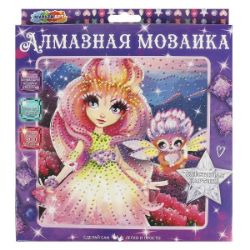 Изображение Алмазная мозайка "Цветочная фея", 20х20 см, арт.245-2