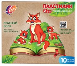 Изображение Пластилин "ZOO" 10 цв, арт.29С 1721-08